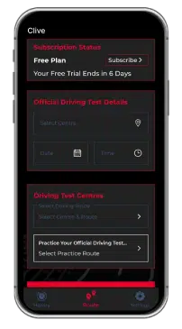 Test Route Screens