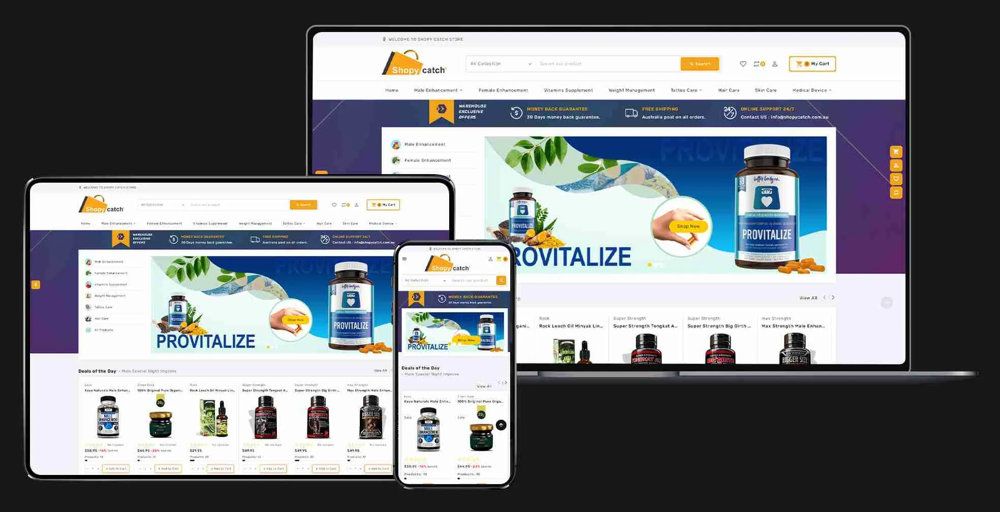 ecommerce shopy catch