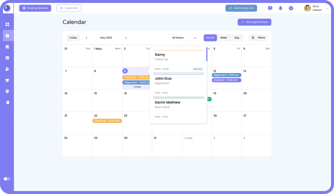 dentrixio calendar