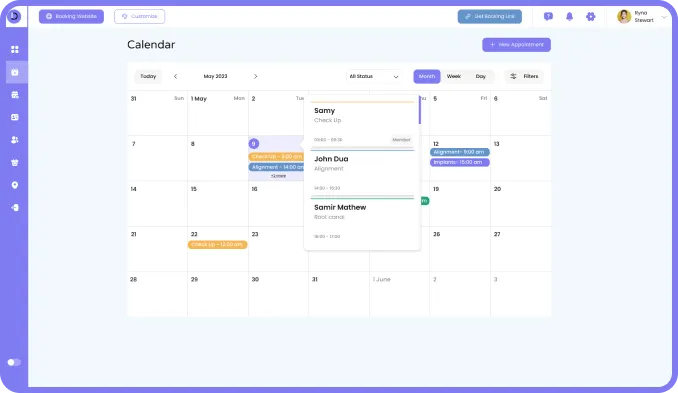 dentrixio calendar