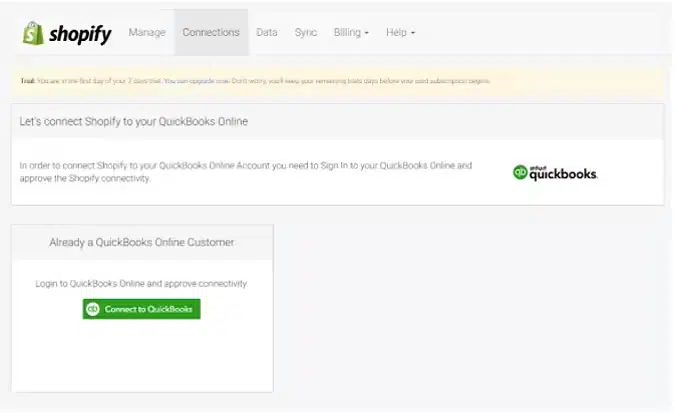 Step 4: Connect Shopify with the Accounting Software