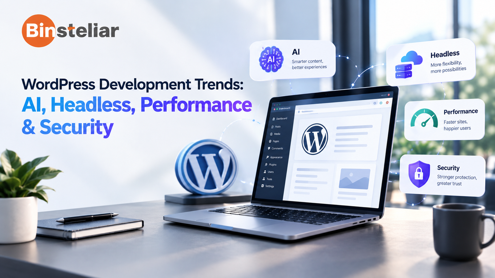 WordPress Development Trends: AI, Headless, Performance & Security
